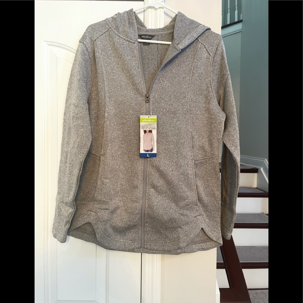 Eddie Bauer zip up hoodie with pockets